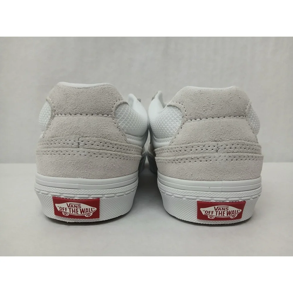 Vans Caldrone Suede Mesh White Casual Skate Shoes VN0007P9WHT Women's‎ 8.5